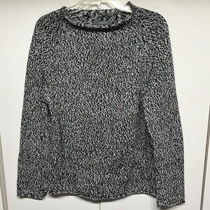 Liz Claiborne Tweed Black & White Sweater